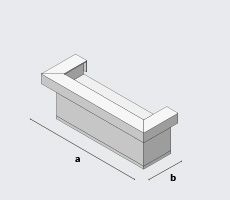 Стойка ресепшен 10 стекло / песочный